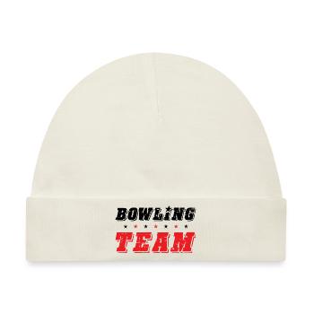 Bowling Team - Baby Premium Organic Mütze - Naturweiß - Vorne