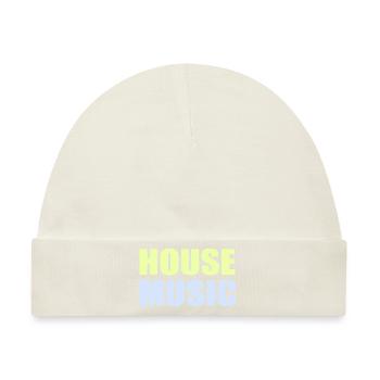 House - Baby Premium Organic Mütze - Naturweiß - Vorne