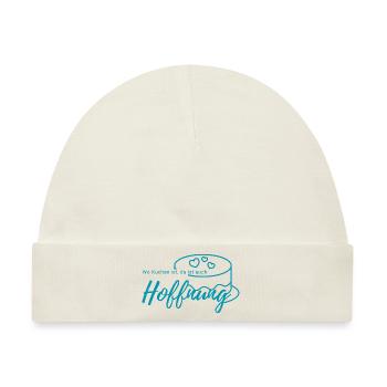 Wo Kuchen ist, da ist auch Hoffnung - Baby Premium Organic Mütze - Naturweiß - Vorne