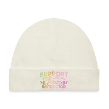 Pilates Ihr lokaler Pilates-Trainer Geschenk - Baby Premium Organic Mütze - Naturweiß - Vorne