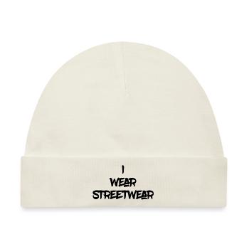 Ich trage Streetwear - Baby Premium Organic Mütze - Naturweiß - Vorne
