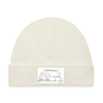 Träume wagen - Baby Premium Organic Mütze - Naturweiß - Vorne