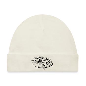 Pizza Fast Food Pizzeria - Baby Premium Organic Mütze - Naturweiß - Vorne