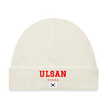 Ulsan Korea - Baby Premium Organic Mütze - Naturweiß - Vorne