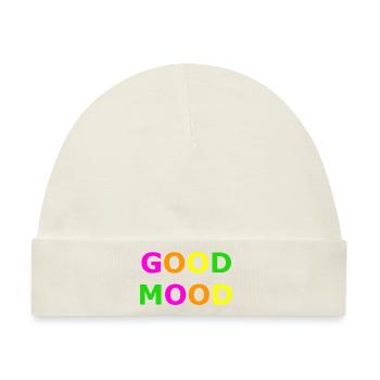 Good Mood - Baby Premium Organic Mütze - Naturweiß - Vorne