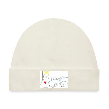 In sich ruhen. - Baby Premium Organic Mütze - Naturweiß - Vorne