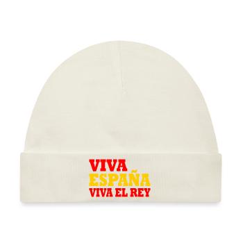 Viva españa viva el rey - Baby Premium Organic Mütze - Naturweiß - Vorne