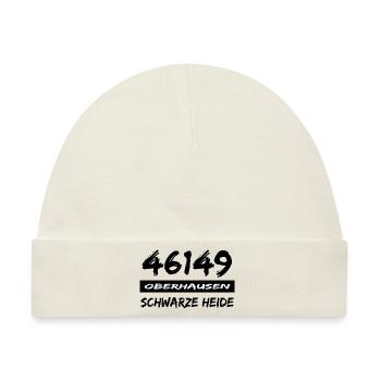 46149 Oberhausen Schwarze Heide - Baby Premium Organic Mütze - Naturweiß - Vorne