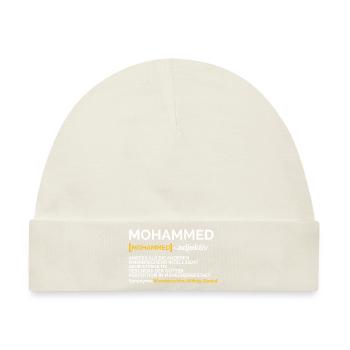 Mohammed - Baby Premium Organic Mütze - Naturweiß - Vorne