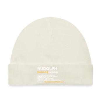 Rudolph - Baby Premium Organic Mütze - Naturweiß - Vorne