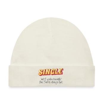 Single - Baby Premium Organic Mütze - Naturweiß - Vorne