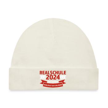 Realschule 2024 Realschule bestanden Realschulabsc - Baby Premium Organic Mütze - Naturweiß - Vorne