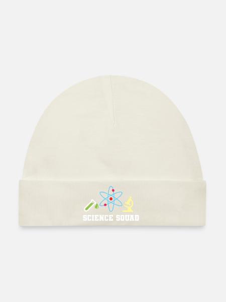 Science Squad Physik Lehrer - Baby Premium Organic Mütze - Naturweiß
