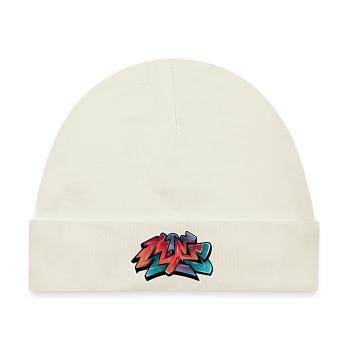 Graffiti - Baby Premium Organic Mütze - Naturweiß - Vorne