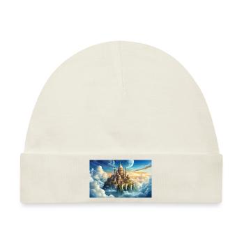 Wunderschöne mythische Orte – Asgard Heimat des Gottes - Baby Premium Organic Mütze - Naturweiß - Vorne