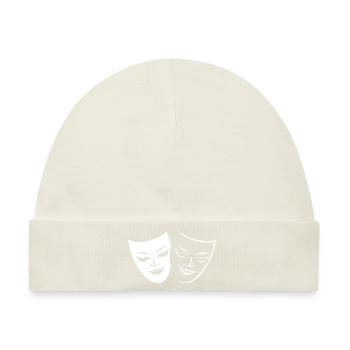 Theater-Masken - Baby Premium Organic Mütze - Naturweiß - Vorne