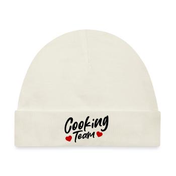 Cooking Team - Baby Premium Organic Mütze - Naturweiß - Vorne