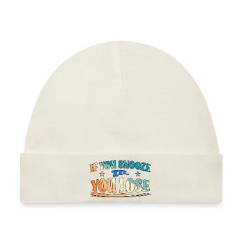 If You Snooze You Lose - Baby Premium Organic Mütze - Naturweiß - Vorne