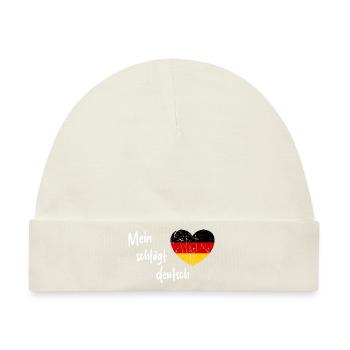 Die Wahl für Deutschland - Baby Premium Organic Mütze - Naturweiß - Vorne