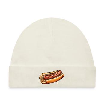 Bratwurst im Brötchen - Baby Premium Organic Mütze - Naturweiß - Vorne