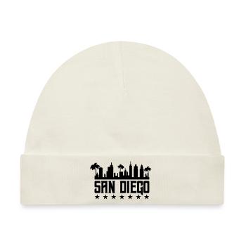 san diego - Baby Premium Organic Mütze - Naturweiß - Vorne