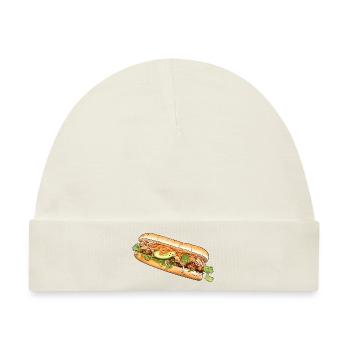 Banh Mi Sandwich - Baby Premium Organic Mütze - Naturweiß - Vorne