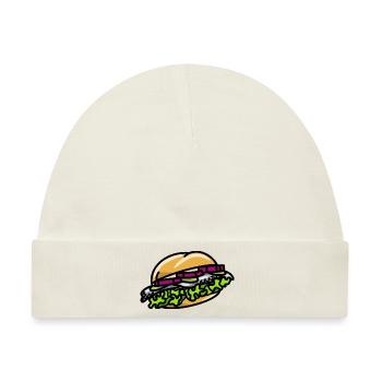Bismarck Hering Fischbrötchen Fischmarkt Hamburg - Baby Premium Organic Mütze - Naturweiß - Vorne