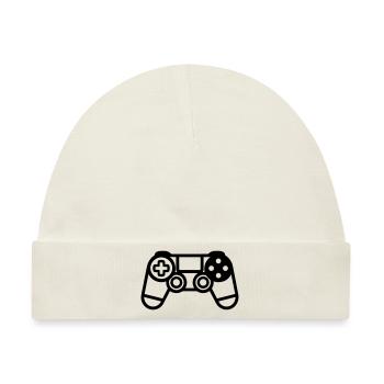 Controller für Videospiele - Baby Premium Organic Mütze - Naturweiß - Vorne