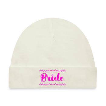 bride - Baby Premium Organic Mütze - Naturweiß - Vorne