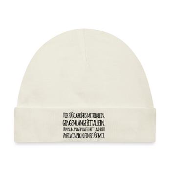 Babysprüche - Baby Premium Organic Mütze - Naturweiß - Vorne