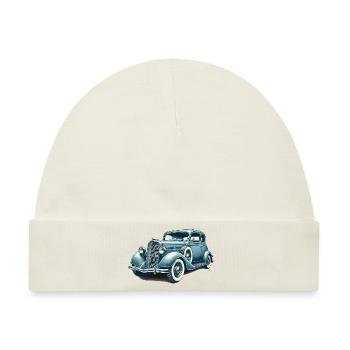 Oldtimer Oldtimer Illustration - Baby Premium Organic Mütze - Naturweiß - Vorne