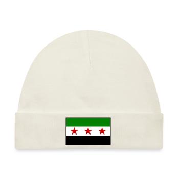 syrien flagge - Baby Premium Organic Mütze - Naturweiß - Vorne