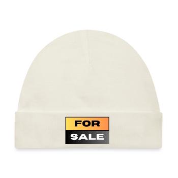 FOR SALE - Baby Premium Organic Mütze - Naturweiß - Vorne