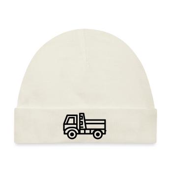 Lkw - Baby Premium Organic Mütze - Naturweiß - Vorne