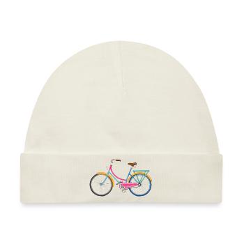 Technische Zeichnung,vintage,Fahrrad,bunt - Baby Premium Organic Mütze - Naturweiß - Vorne