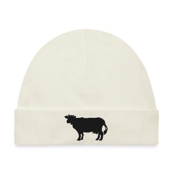 Schwarze Kuh - Baby Premium Organic Mütze - Naturweiß - Vorne