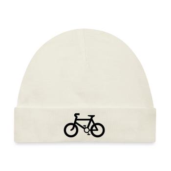 Fahrrad,Zweirad,Rennrad,Student,Universität - Baby Premium Organic Mütze - Naturweiß - Vorne
