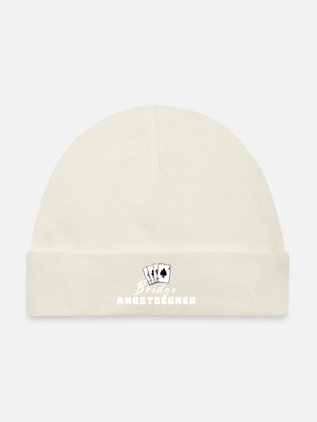 Bridge Angstgegner - Baby Premium Organic Mütze - Naturweiß