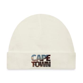 cape-town kapstadt – typo - Baby Premium Organic Mütze - Naturweiß - Vorne