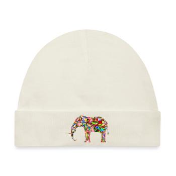 Elephant - Baby Premium Organic Mütze - Naturweiß - Vorne