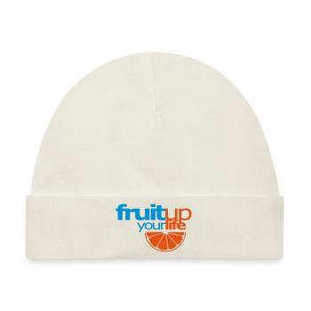 FRUIT UP YOUR LIFE - Baby Premium Organic Mütze - Naturweiß - Vorne