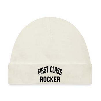 First Class Rocker - Baby Premium Organic Mütze - Naturweiß - Vorne