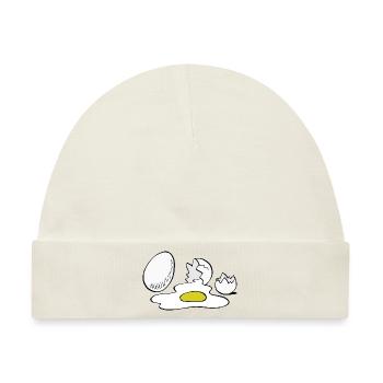 Eier,Ei,kaputt - Baby Premium Organic Mütze - Naturweiß - Vorne
