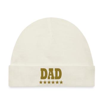 Dad - Baby Premium Organic Mütze - Naturweiß - Vorne