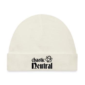 chaotic neutral - Baby Premium Organic Mütze - Naturweiß - Vorne