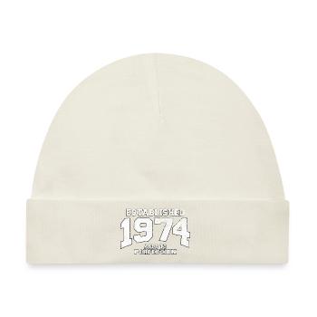 established 1974 - aged to perfection (de) - Baby Premium Organic Mütze - Naturweiß - Vorne