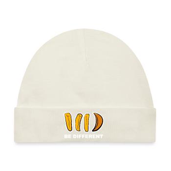 Anders, Different, Aussenseiter, Pommes, Geschenk, - Baby Premium Organic Mütze - Naturweiß - Vorne