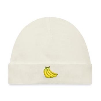 Bananen - Baby Premium Organic Mütze - Naturweiß - Vorne