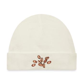 Kaffeebohnen - Baby Premium Organic Mütze - Naturweiß - Vorne