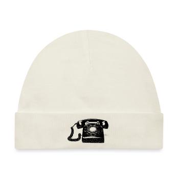 TELEFON - Baby Premium Organic Mütze - Naturweiß - Vorne
